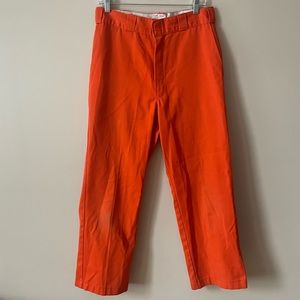 Bright Orange Dickies Pants!